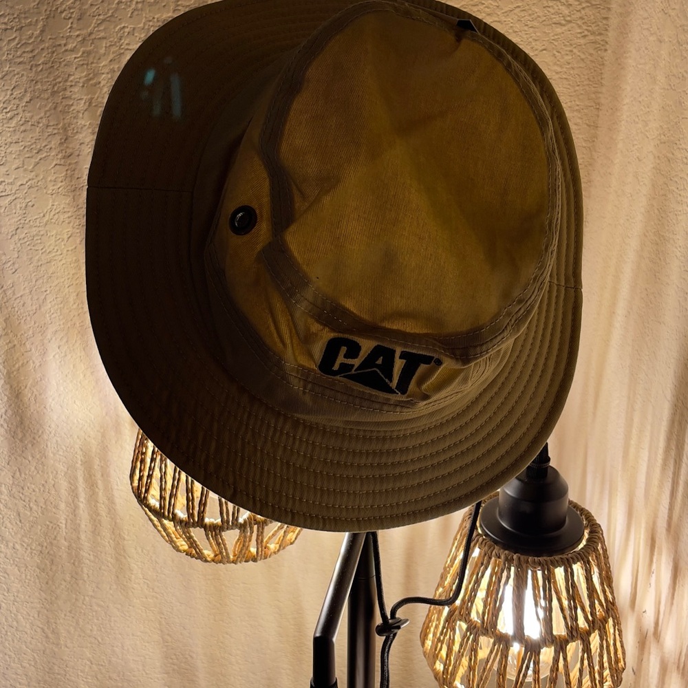 CAT khaki Bucket Hat Unisex - Picture 9 of 11